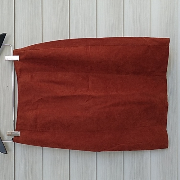 80s Vintage Rust Color Skirt - Picture 2 of 5